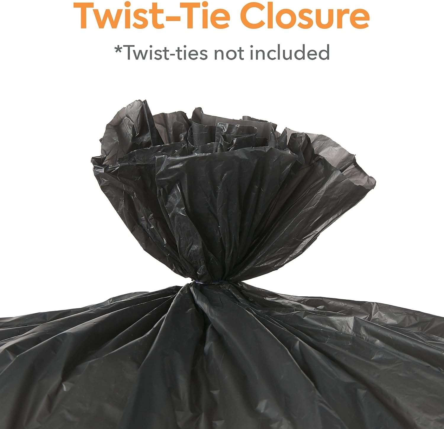 image:image4045 Gallon Trash Bag 40 x 48 High Density 22 mic Black 150 BagsBox