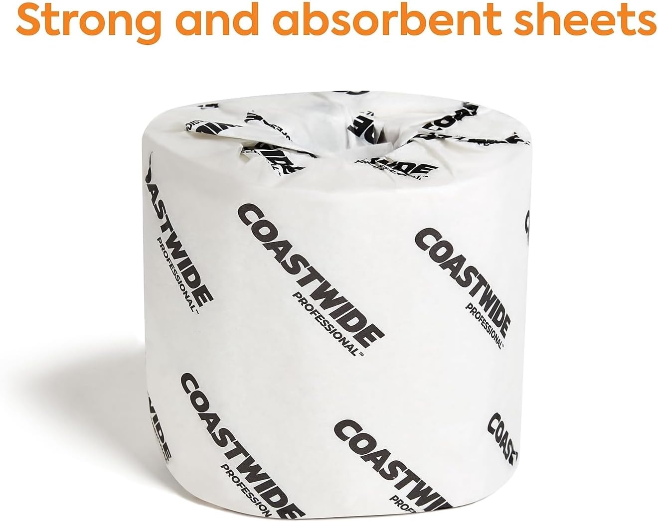image:imageCoastwide Professional Recycled Toilet Paper 2ply White 550 SheetsRoll 80 RollsCarton1 000 Sheets per Roll
