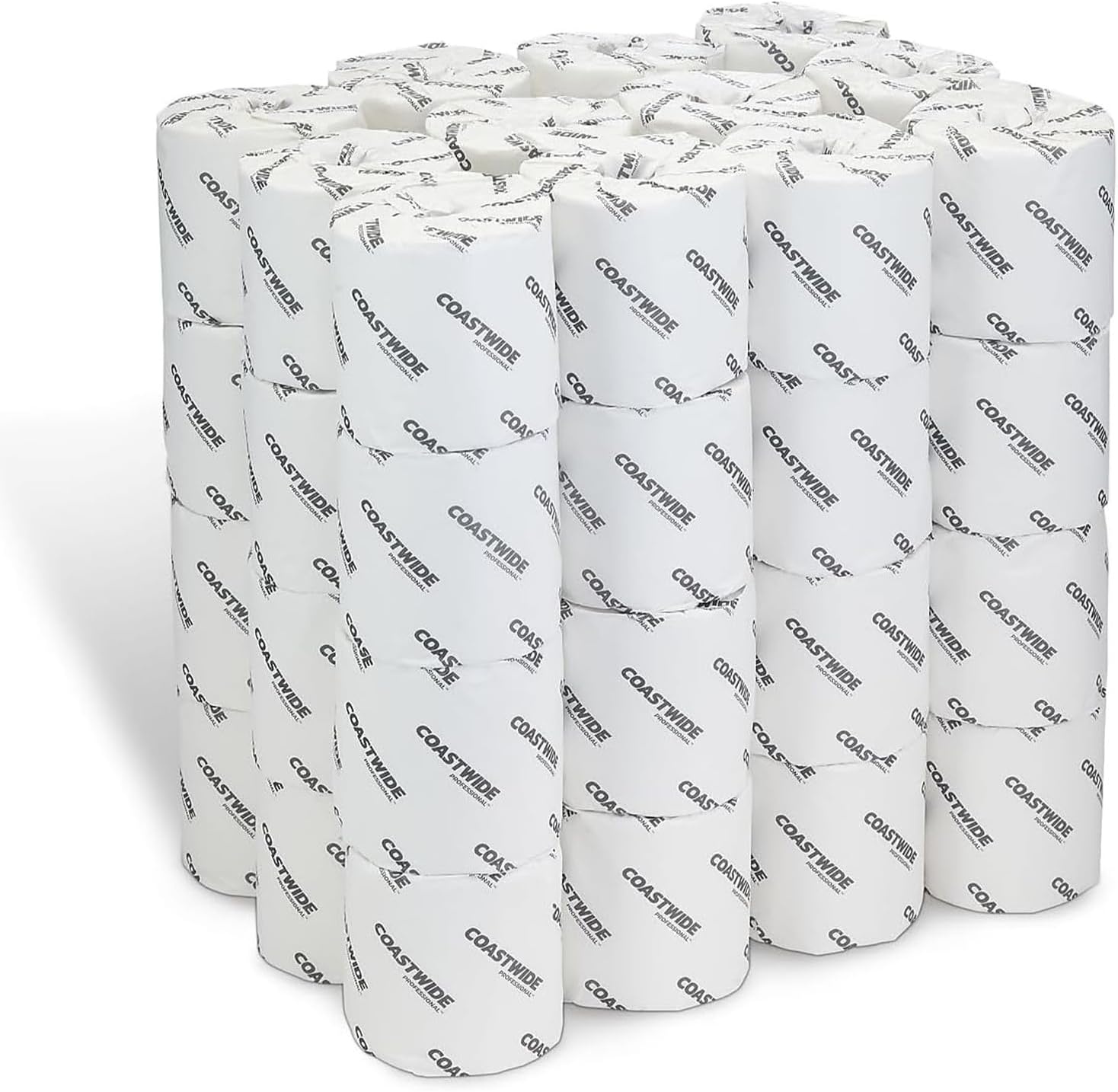 image:imageCoastwide Professional Recycled Toilet Paper 2ply White 550 SheetsRoll 80 RollsCarton350 Sheets per Roll