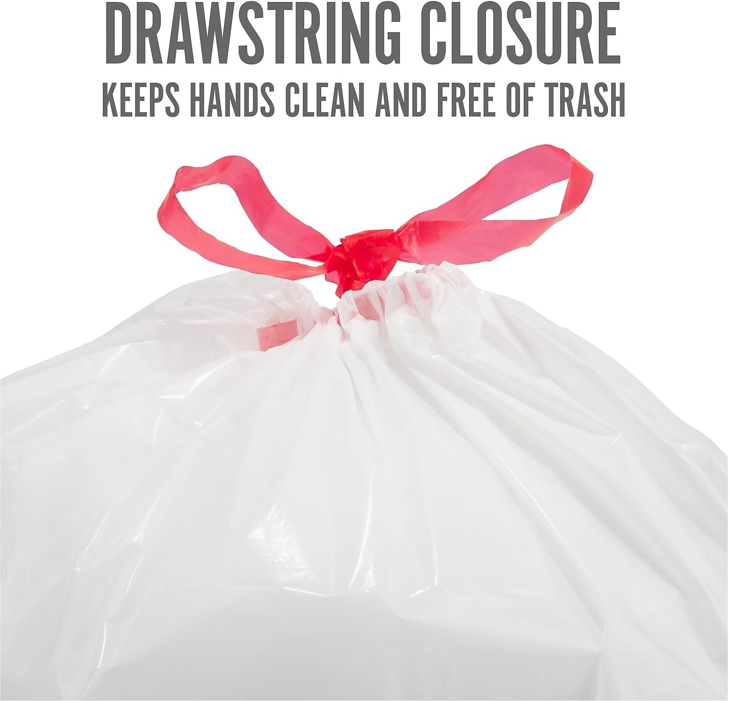 image:imagePERK 13 Gallon Kitchen Trash Bag Low Density 09 Mil120 Pack