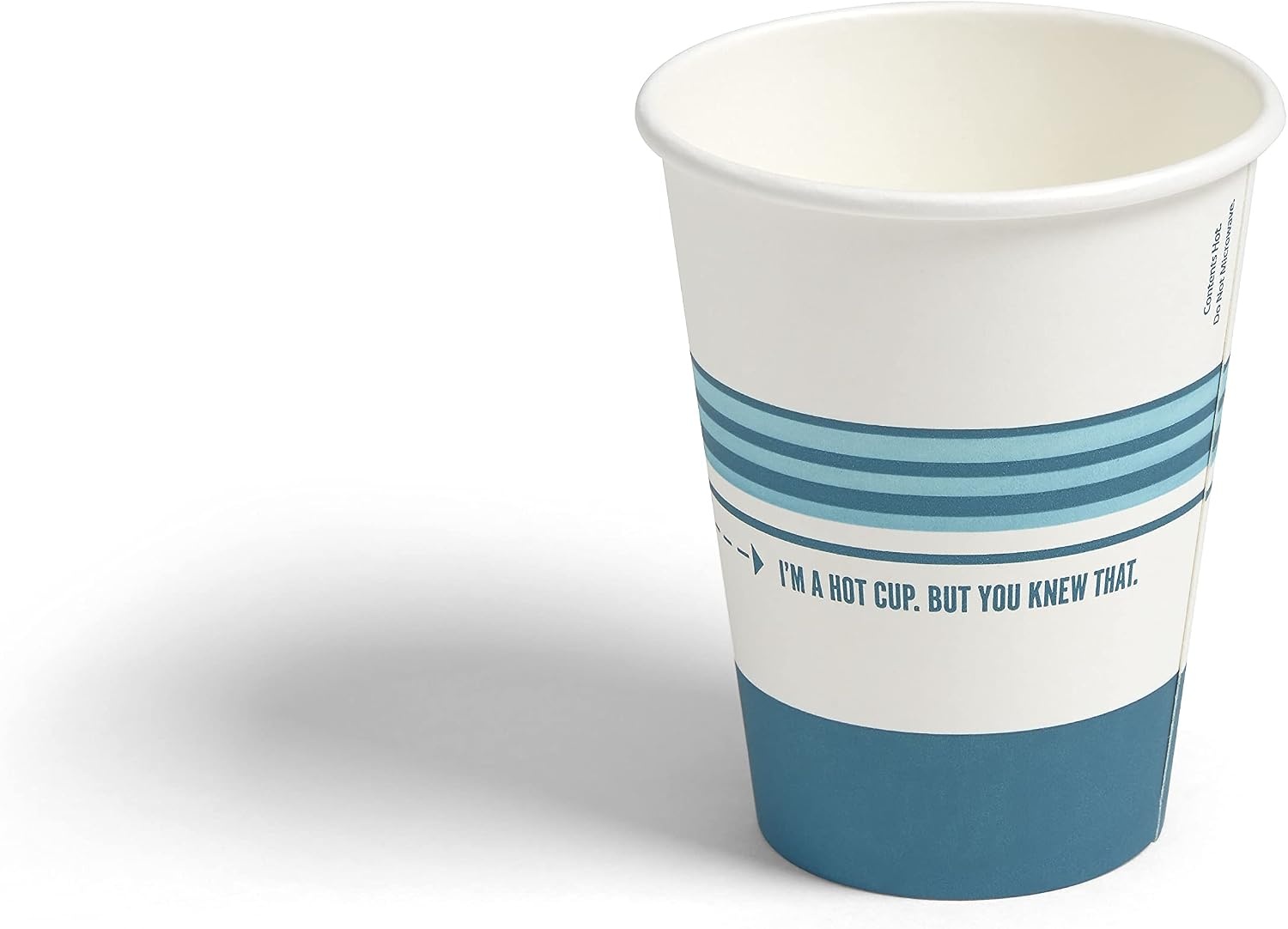 image:imagePerk 12 Oz Paper Hot Cups 500 Count Bulk Disposable Coffee Cups for Hot Beverages WhiteBlue50 Pack