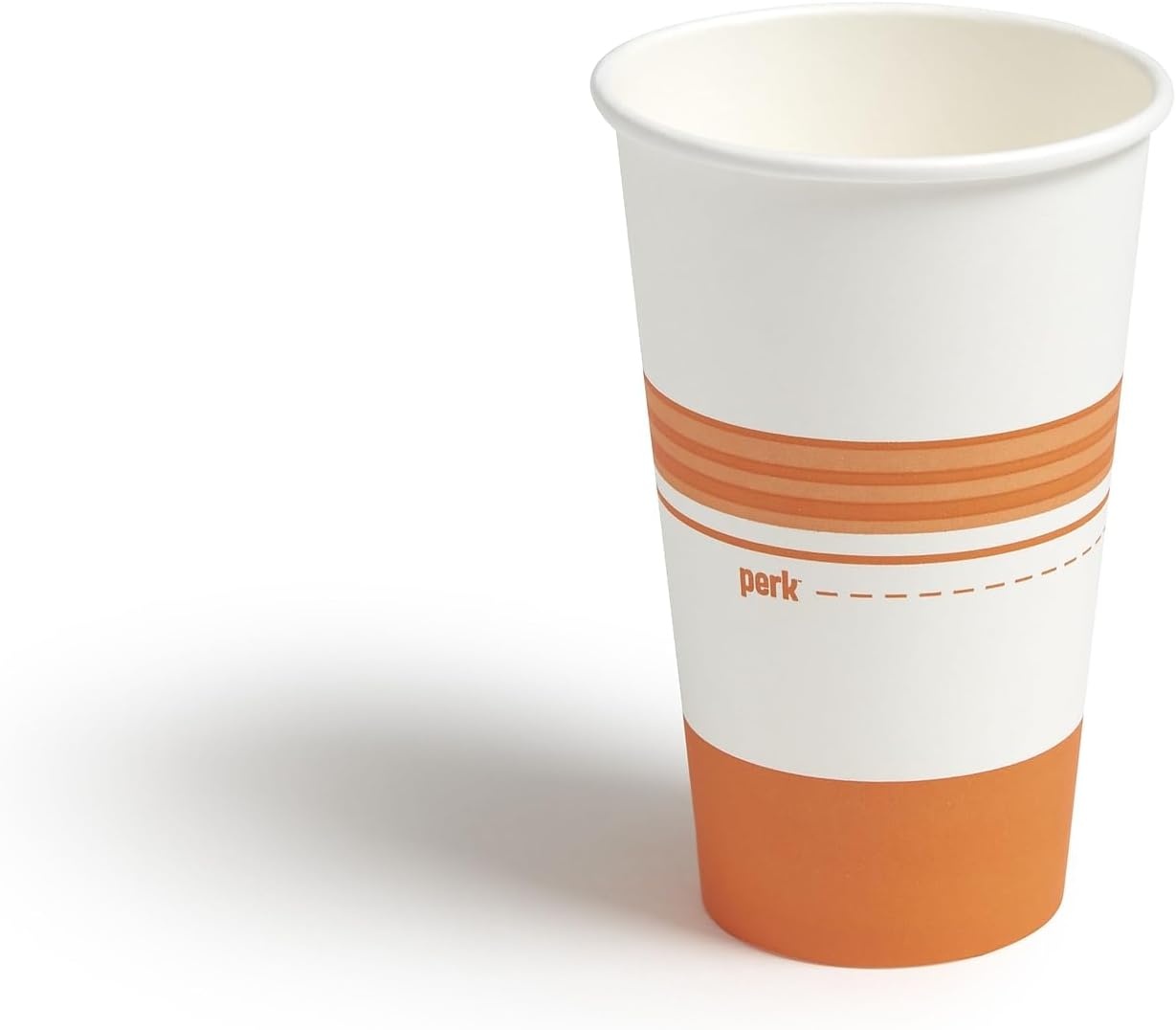 image:imagePerk 12 Oz Paper Hot Cups 500 Count Bulk Disposable Coffee Cups for Hot Beverages WhiteBlue50 Pack