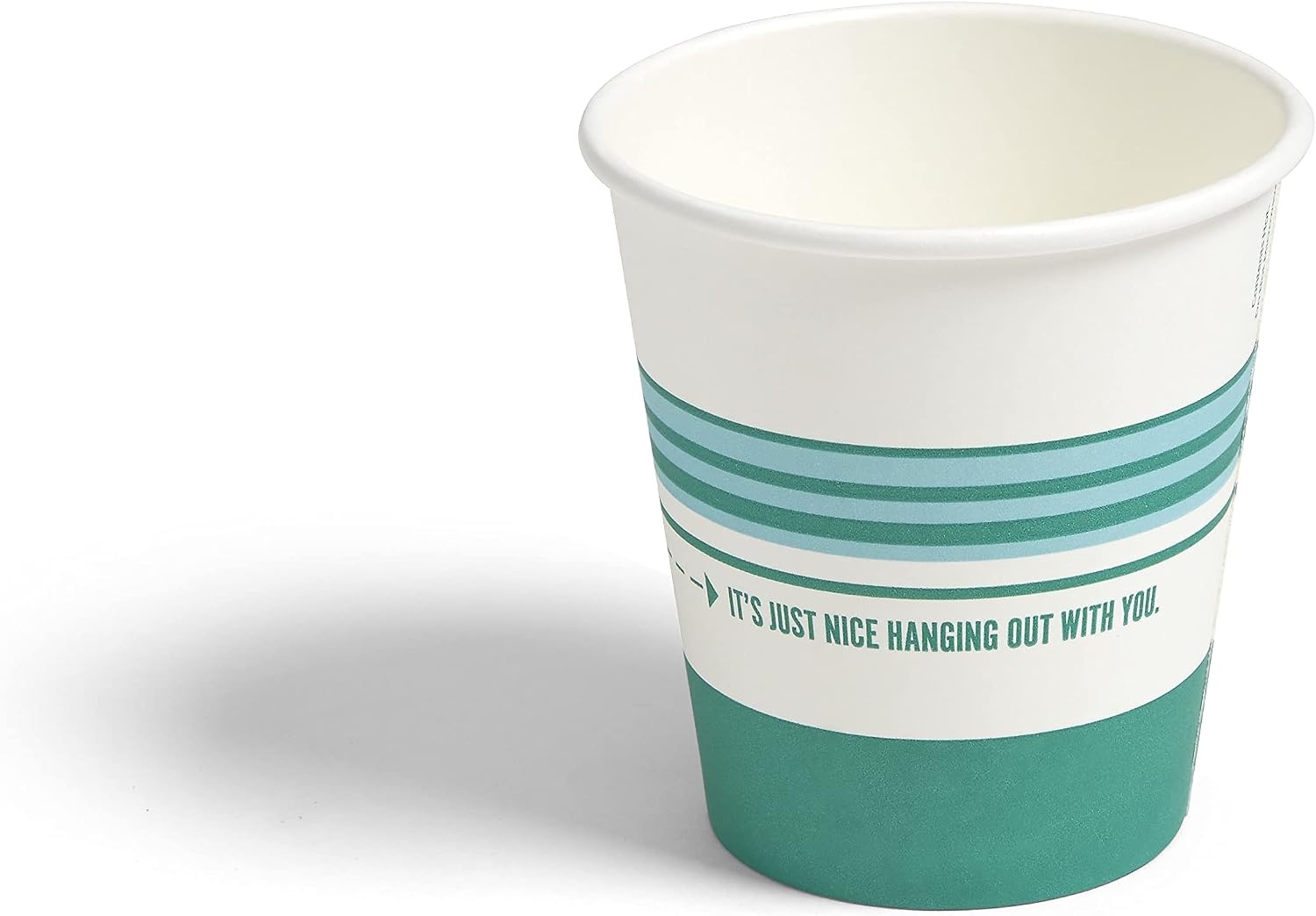 image:imagePerk 12 Oz Paper Hot Cups 500 Count Bulk Disposable Coffee Cups for Hot Beverages WhiteBlue500 Pack