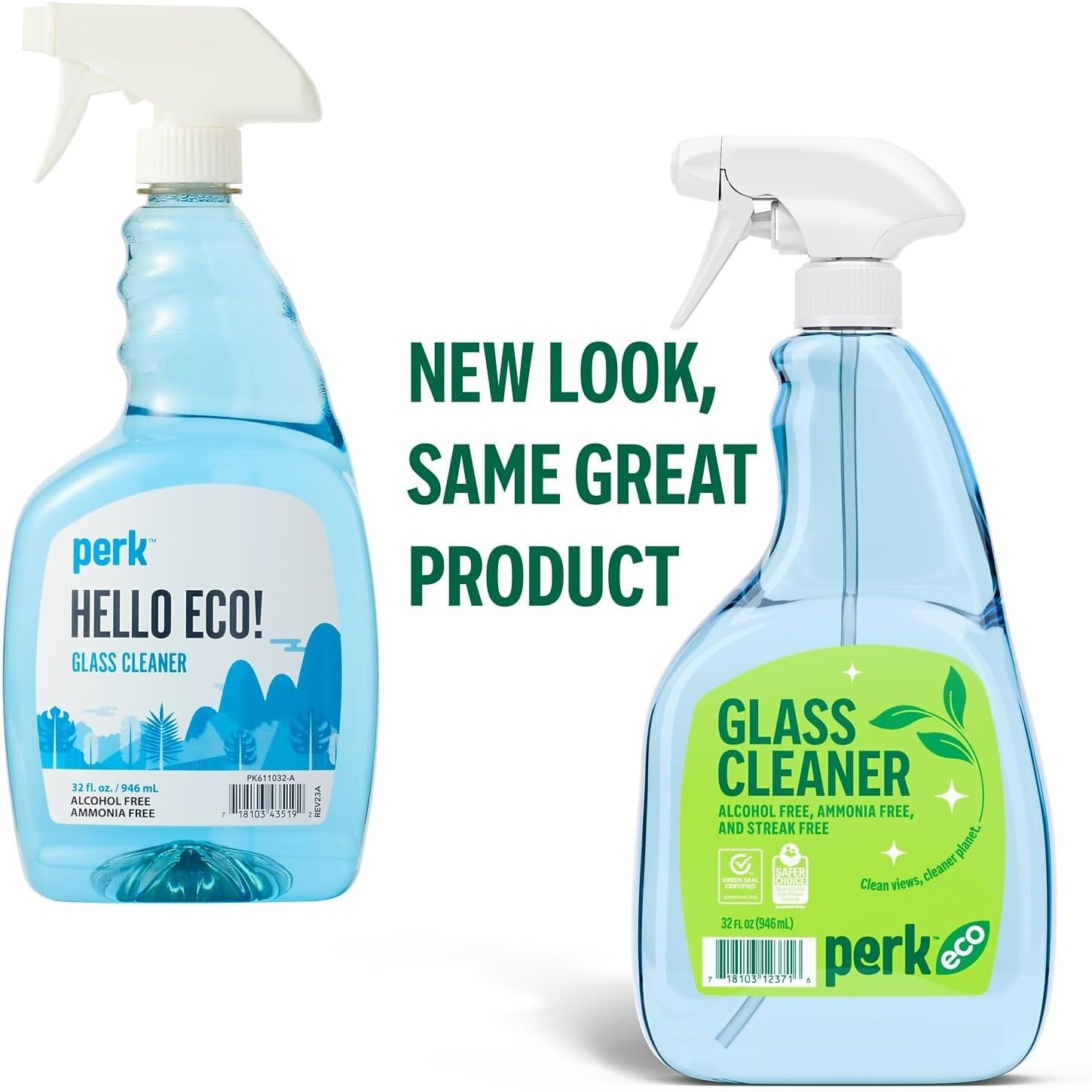image:imagePerk Eco Glass Cleaner Refill Ready To Use 1 Gallon12 Pack