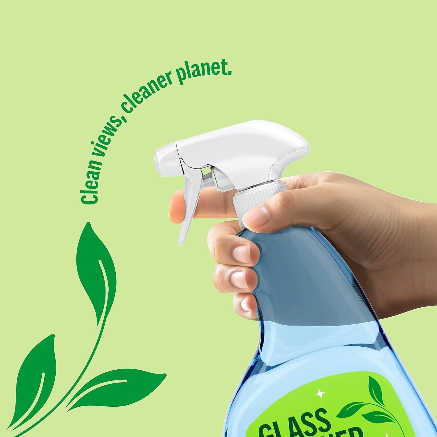 image:imagePerk Eco Glass Cleaner Refill Ready To Use 1 Gallon12 Pack