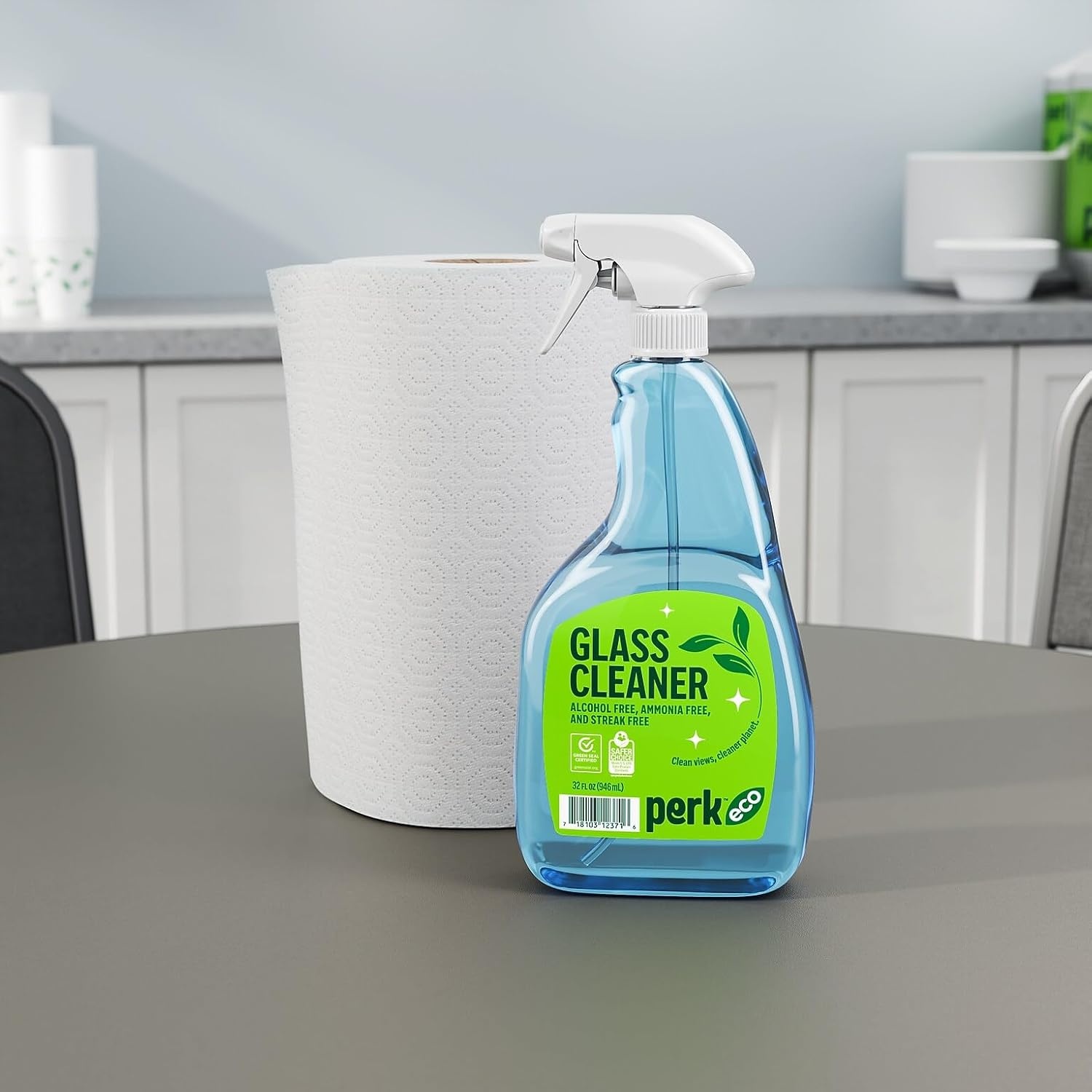 image:imagePerk Eco Glass Cleaner Refill Ready To Use 1 Gallon12 Pack