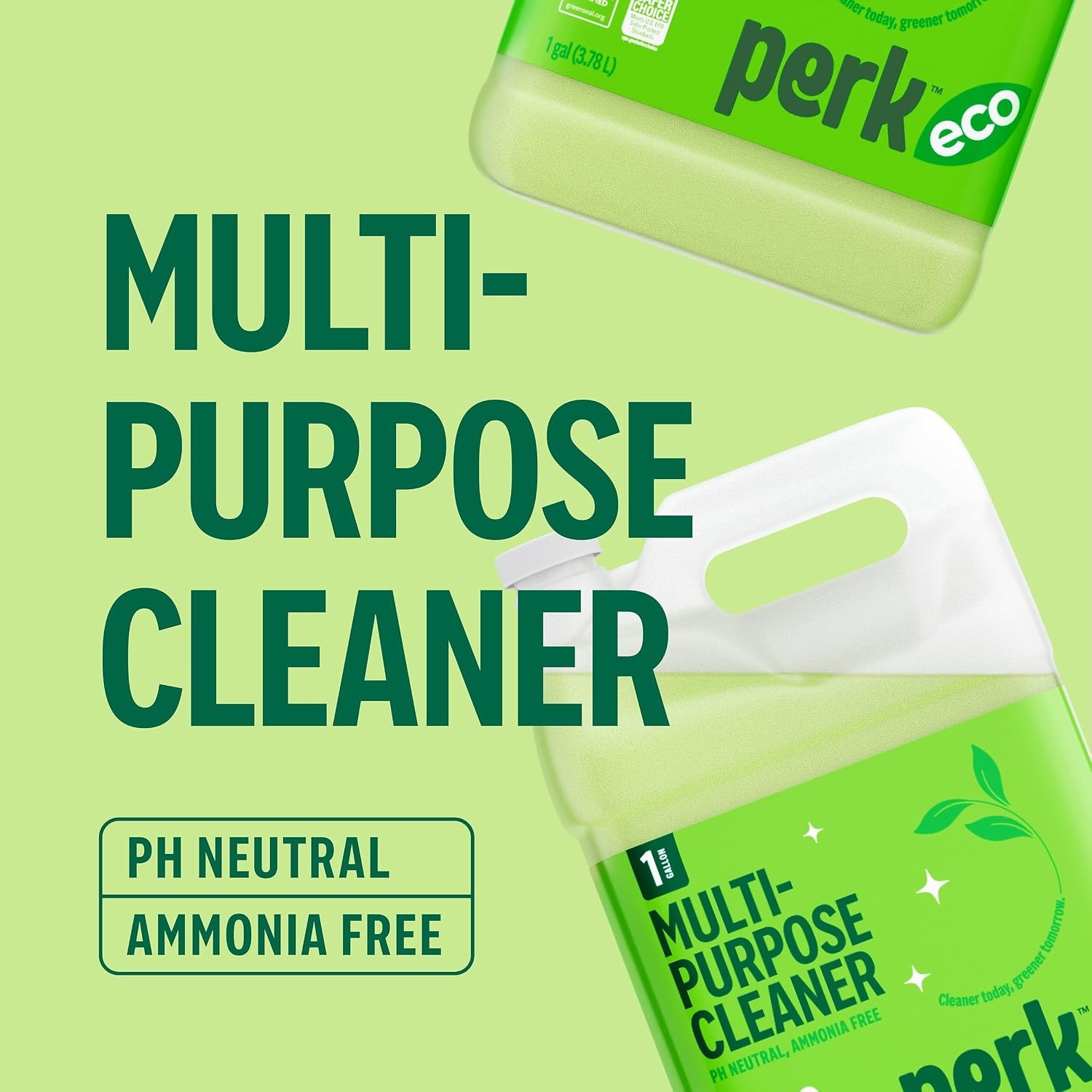image:imagePerk Eco ReadytoUse AllPurpose Cleaner Refill 1Gallon Bottle128 Fl Oz Pack of 1
