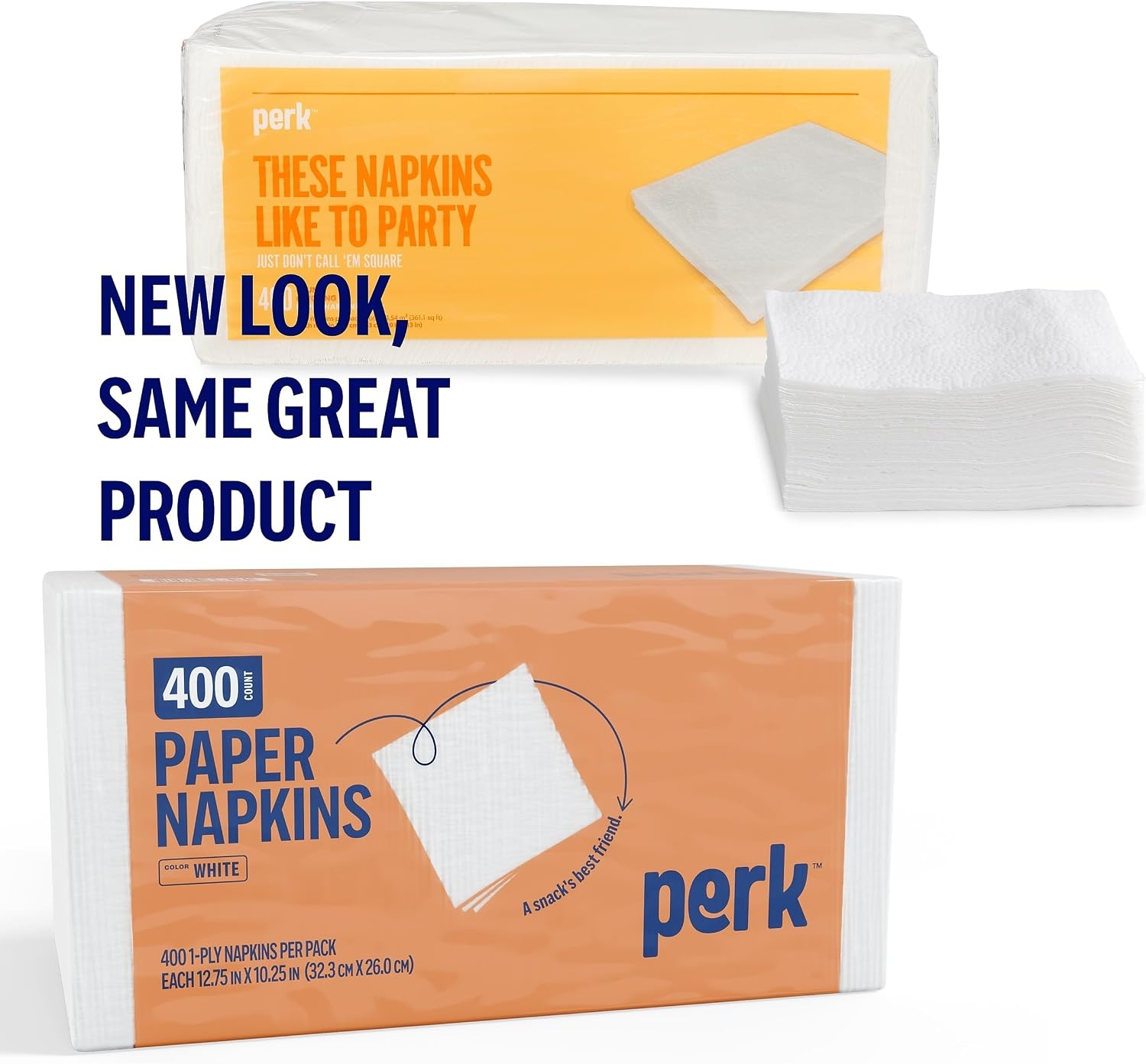 image:imagePerk Paper Napkins Disposable 1Ply Luncheon Size Perfect for Events Entertaining Office 400 Pack