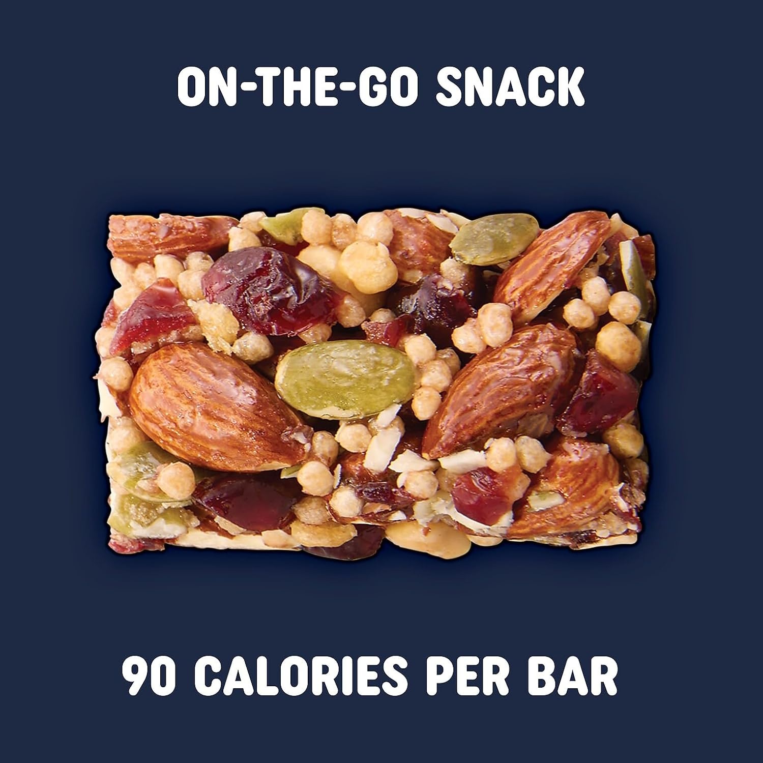 image:imagePick Me Up Provisions Mini Gluten Free Salted Caramel Dark Chocolate Nut Bar 20 Bars Perfect for Lunches Protein SnackCranberry Almond