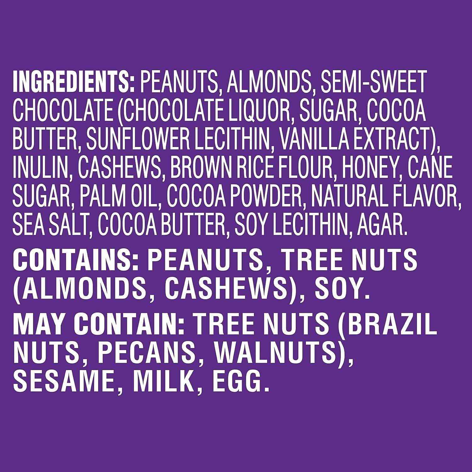 image:imagePick Me Up Provisions Mini Gluten Free Salted Caramel Dark Chocolate Nut Bar 20 Bars Perfect for Lunches Protein SnackSalted Caramel