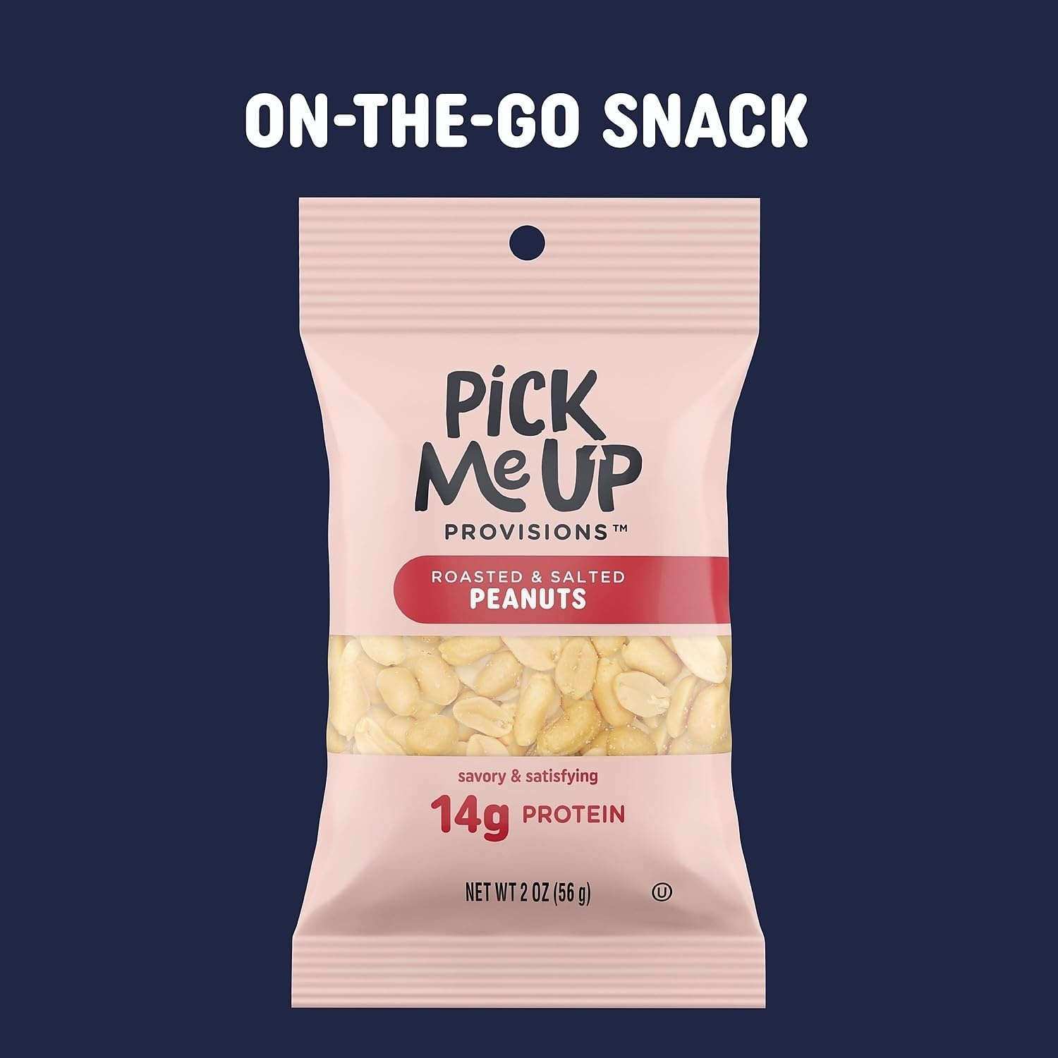 image:imagePick Me Up Provisions Roasted amp Salted Peanuts 36 SingleServe 2 oz Bags HighProtein Snack Packs for Work Travel amp LunchesPeanuts