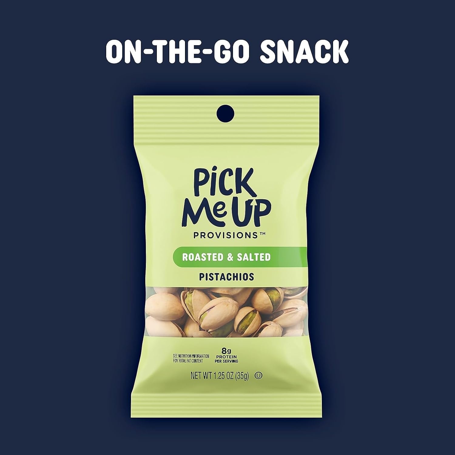 image:imagePick Me Up Provisions Roasted amp Salted Peanuts 36 SingleServe 2 oz Bags HighProtein Snack Packs for Work Travel amp LunchesPistachios
