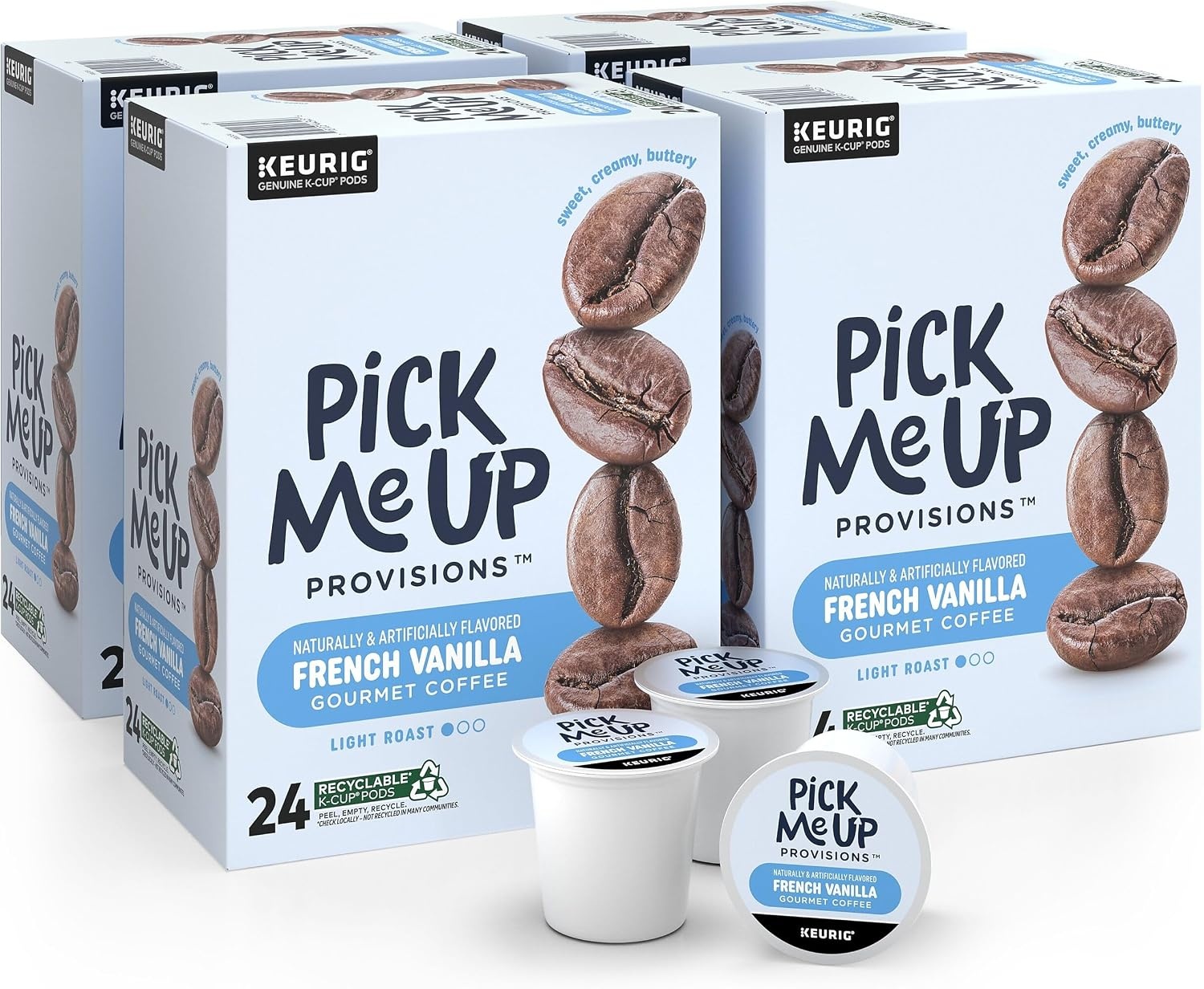 image:imagePick Me Up Provisions SingleServe Coffee Capsules amp Pods Colombian Medium Roast 96 Count KCup Compatible Single Serve Coffee Breakroom Office 100 Arabica Coffee1 Count Pack of 96