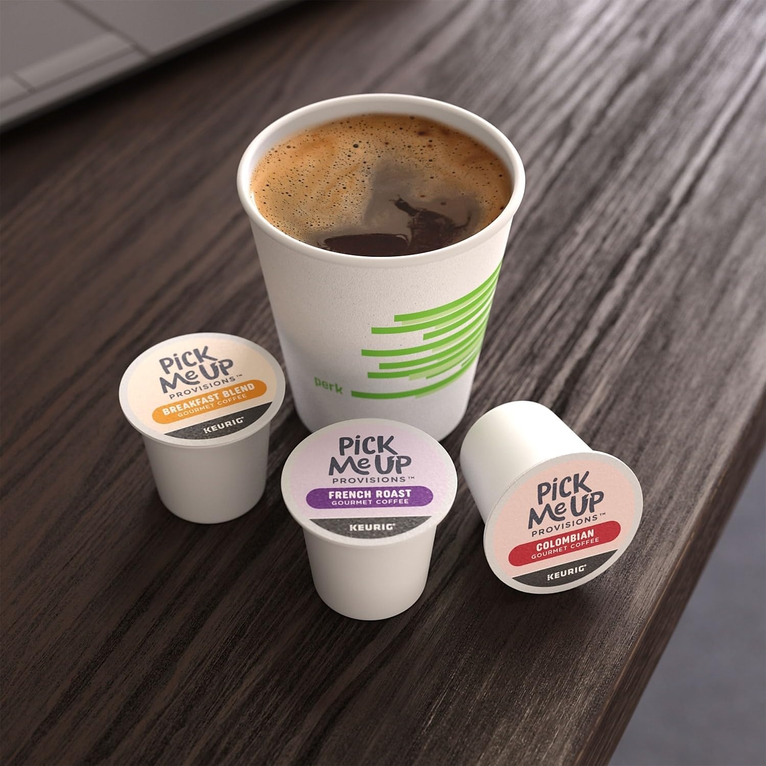 image:imagePick Me Up Provisions SingleServe Coffee Capsules amp Pods Colombian Medium Roast 96 Count KCup Compatible Single Serve Coffee Breakroom Office 100 Arabica Coffee96 Count