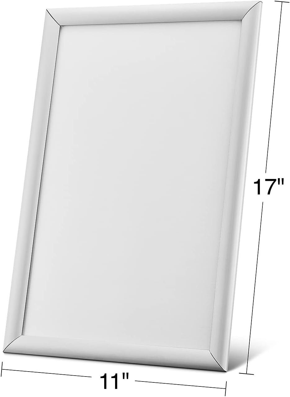 image:imageSTAPLES Aluminum Snap Frame 11 x 17 FrontLoading Poster Frame for Retail Signs