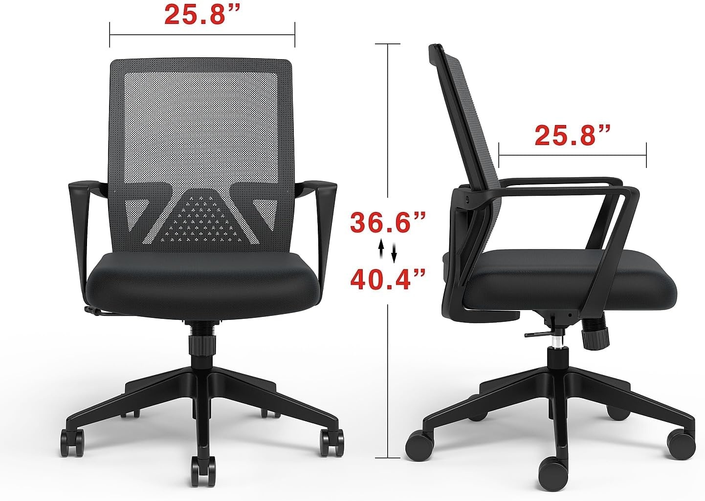 image:imageSTAPLES Cartwright Ergonomic Office Desk Chair Adjustable with Breathable Mesh amp Lumbar Support Perfect for Home amp Office Black