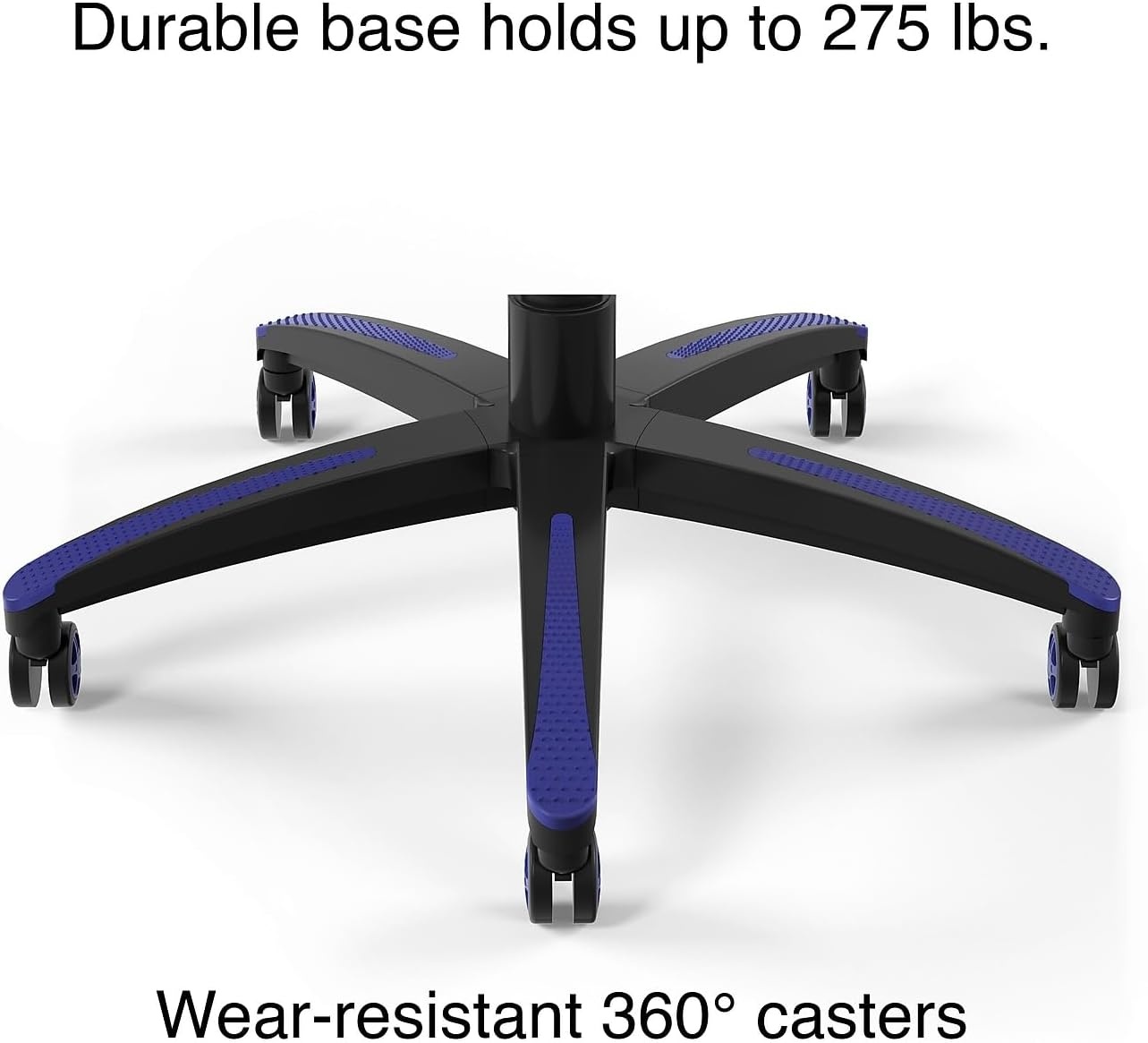 image:imageSTAPLES Emerge Vartan Gaming Chair Ergonomic Adjustable Height Swivel BlueBlue