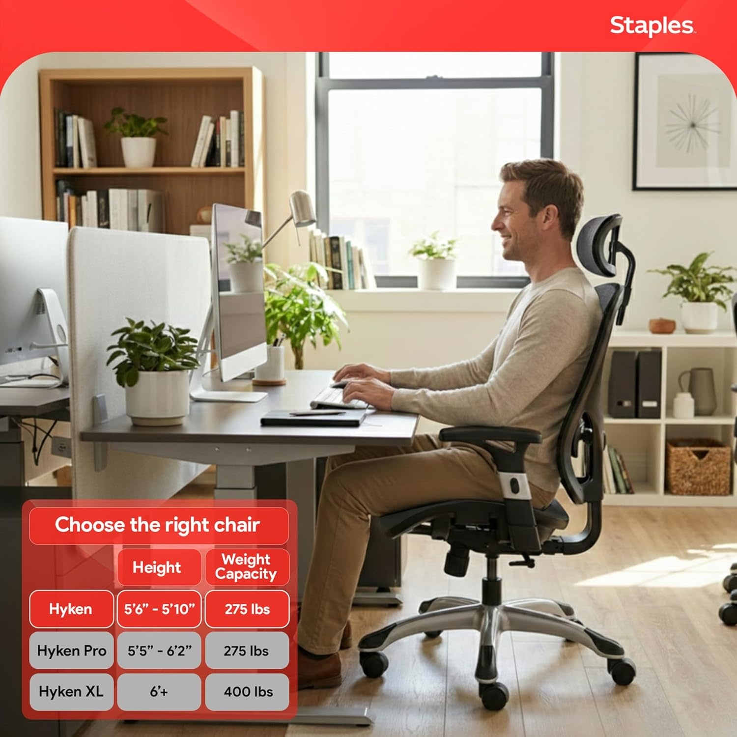 image:imageSTAPLES Ergonomic Task Chair Mesh Ergonomic Lumbar Support Swivel GrayGrey