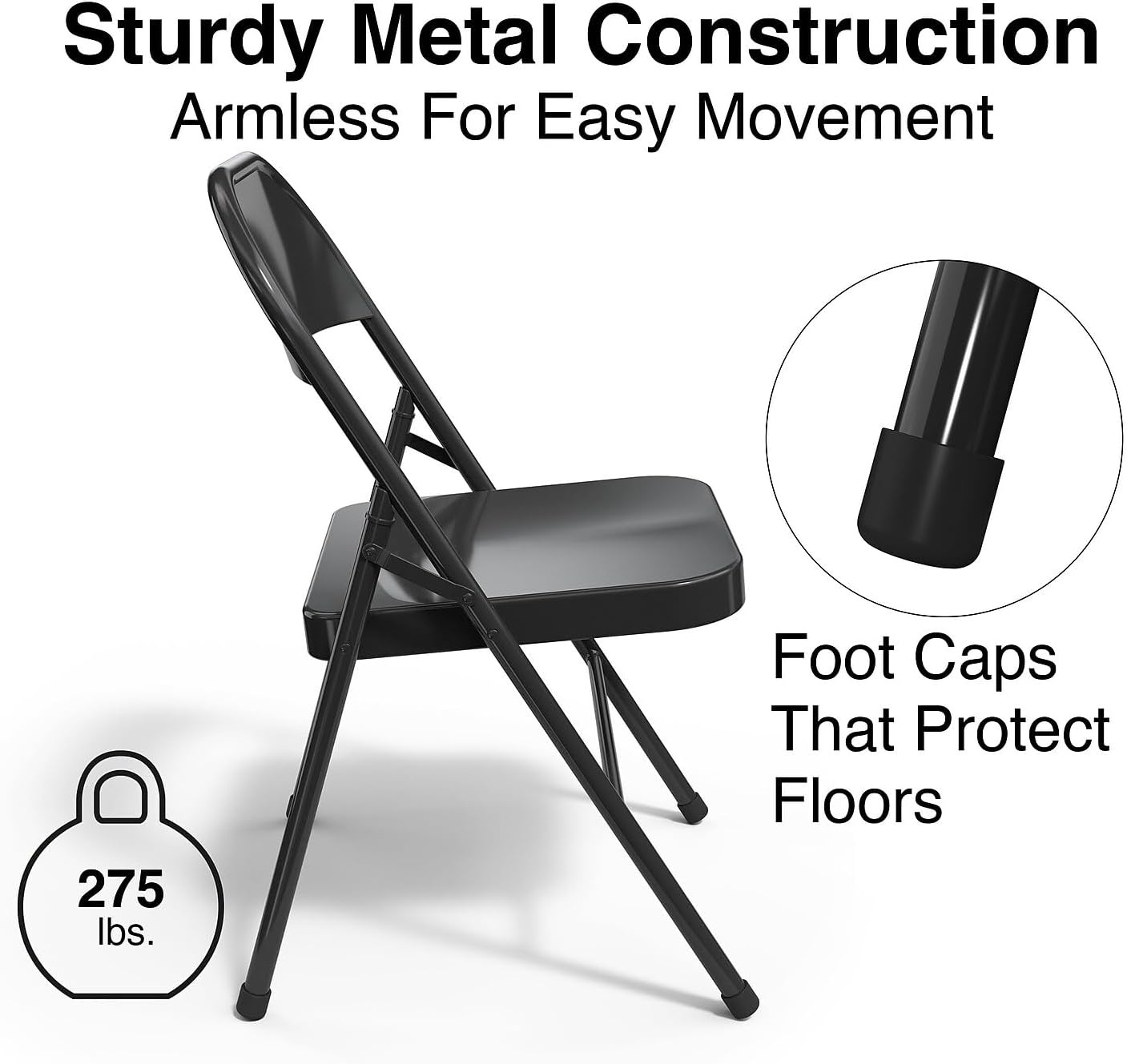 image:imageSTAPLES Folding amp Stacking Chair TaupeBlack