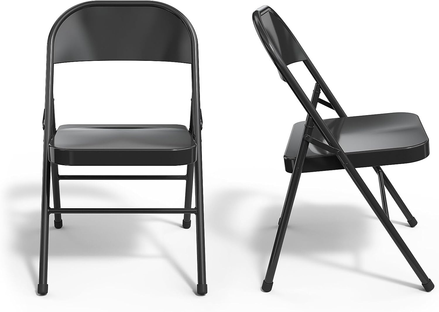 image:imageSTAPLES Folding amp Stacking Chair TaupeBlack