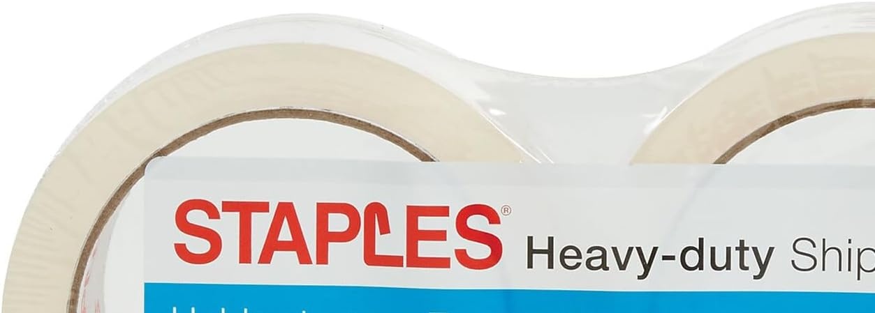 image:imageSTAPLES HeavyDuty Shipping Packing Tape 188 x 546 Yards 6Rolls3 Pack