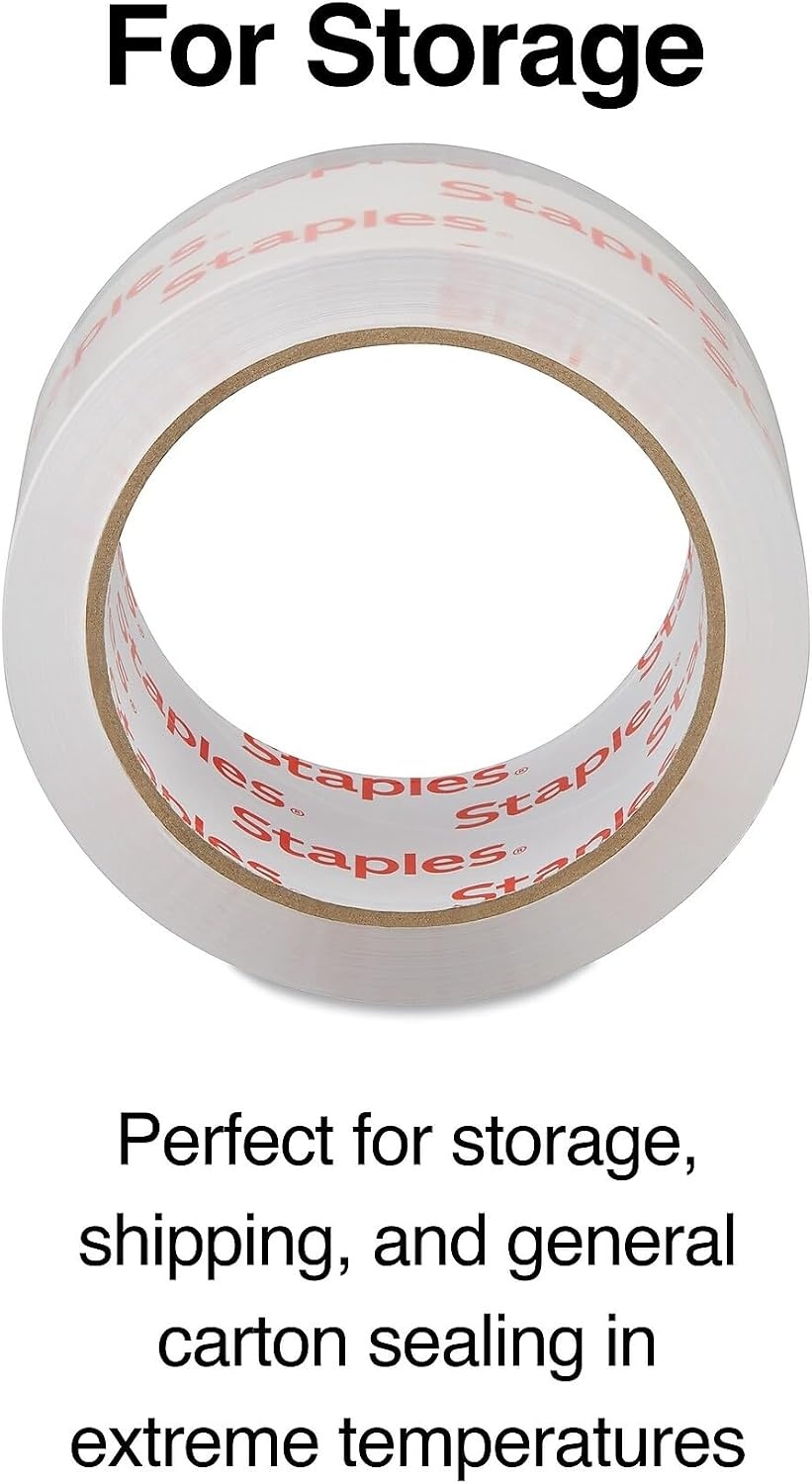 image:imageSTAPLES Lightweight Moving amp Storage Packing Tape 188 x 546 Yards 36Rolls36 Pack