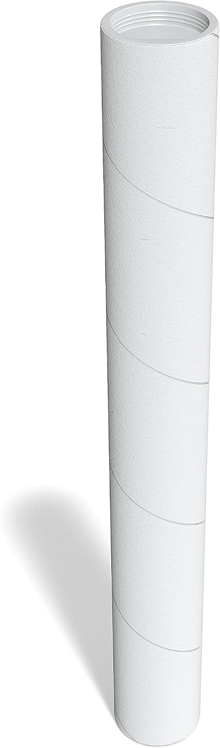 image:imageSTAPLES Mailing Tubes 3 x 36 White SpiralWound Protective Tubes 12Carton 116343 x 24