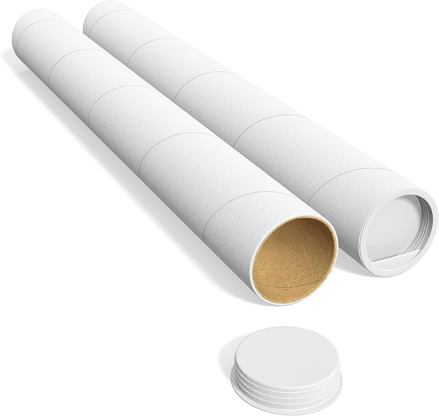 image:imageSTAPLES Mailing Tubes 3 x 36 White SpiralWound Protective Tubes 12Carton 116343 x 24