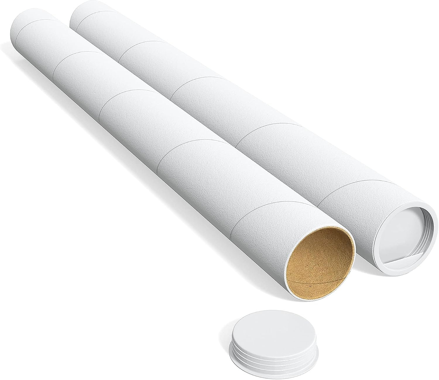 image:imageSTAPLES Mailing Tubes 3 x 36 White SpiralWound Protective Tubes 12Carton 116343 x 30
