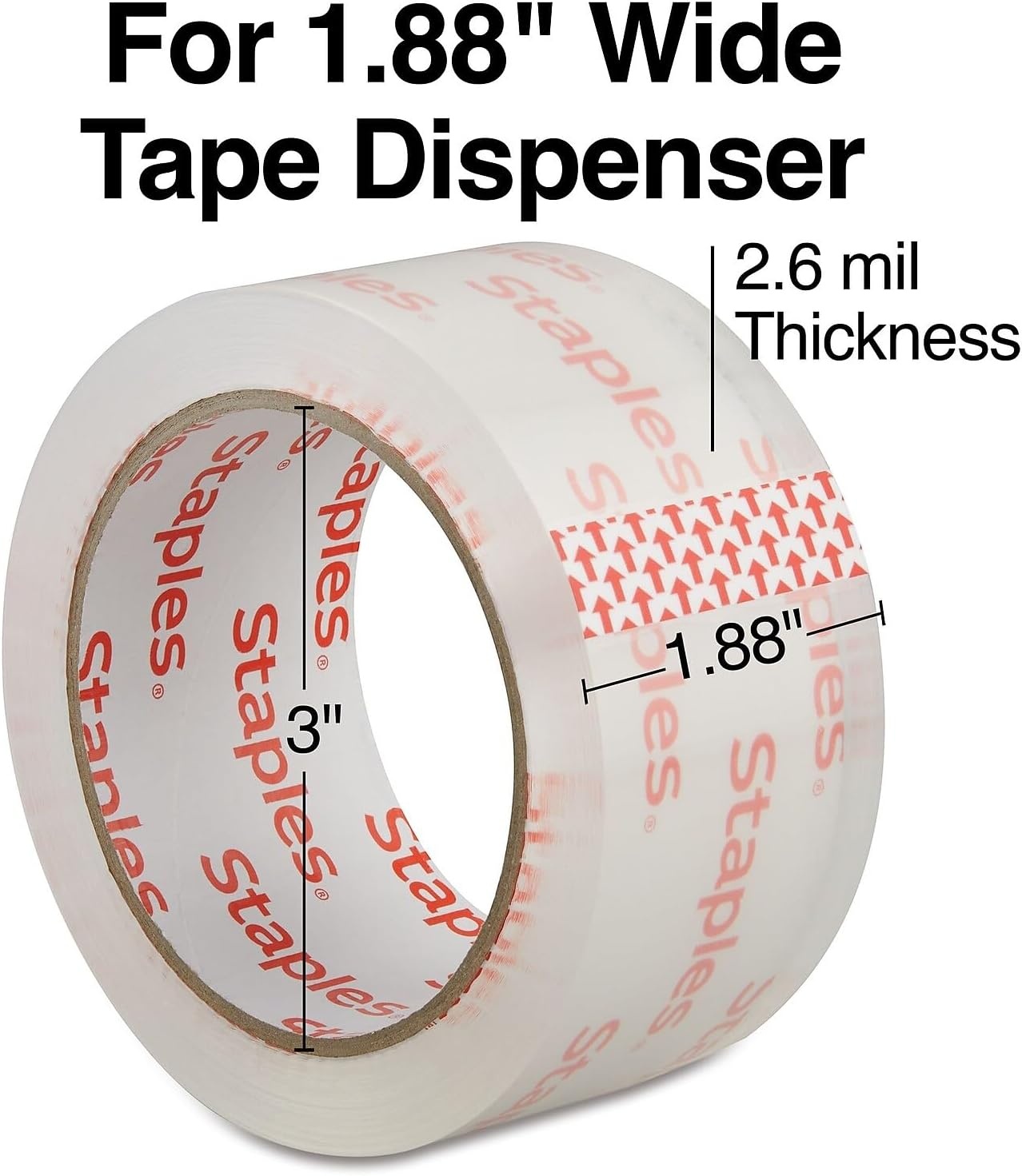 image:imageSTAPLES Moving amp Storage Packing Tape 188 x 546 Yards Clear 36 Rolls36 Pack