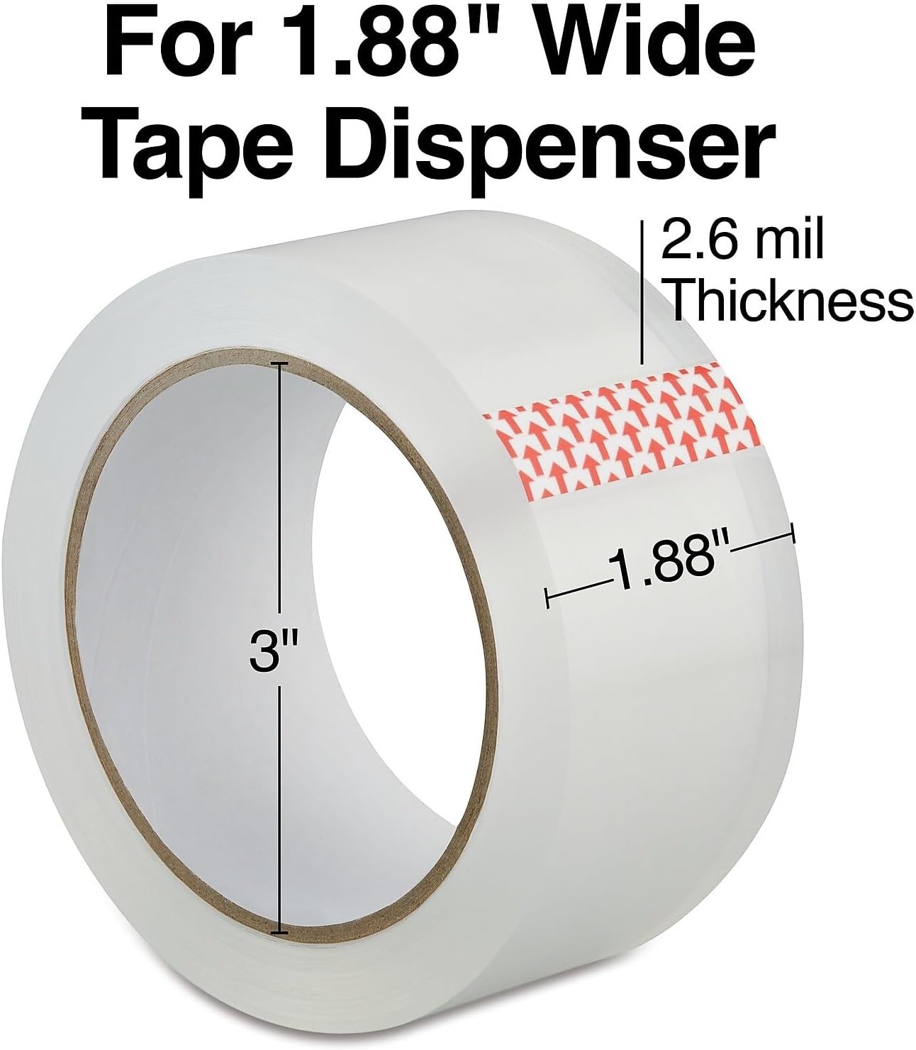 image:imageSTAPLES Moving amp Storage Packing Tape 188 x 546 Yards Clear 36 Rolls6 Pack