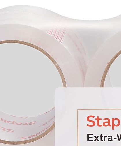 image:imageSTAPLES Moving amp Storage Packing Tape 283 x 546 Yards Clear 6Rolls