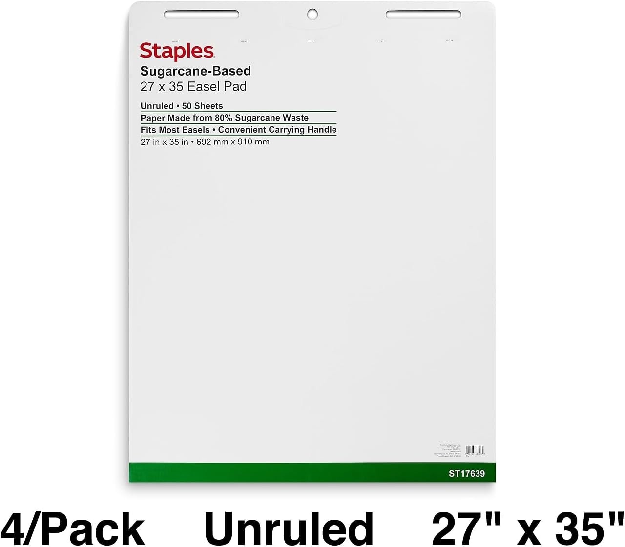 image:imageSTAPLES Stickies Tabletop Easel Pad 20 X 23 White 20 SheetsPad Easel Pad for Meetings amp Classrooms27 x 35