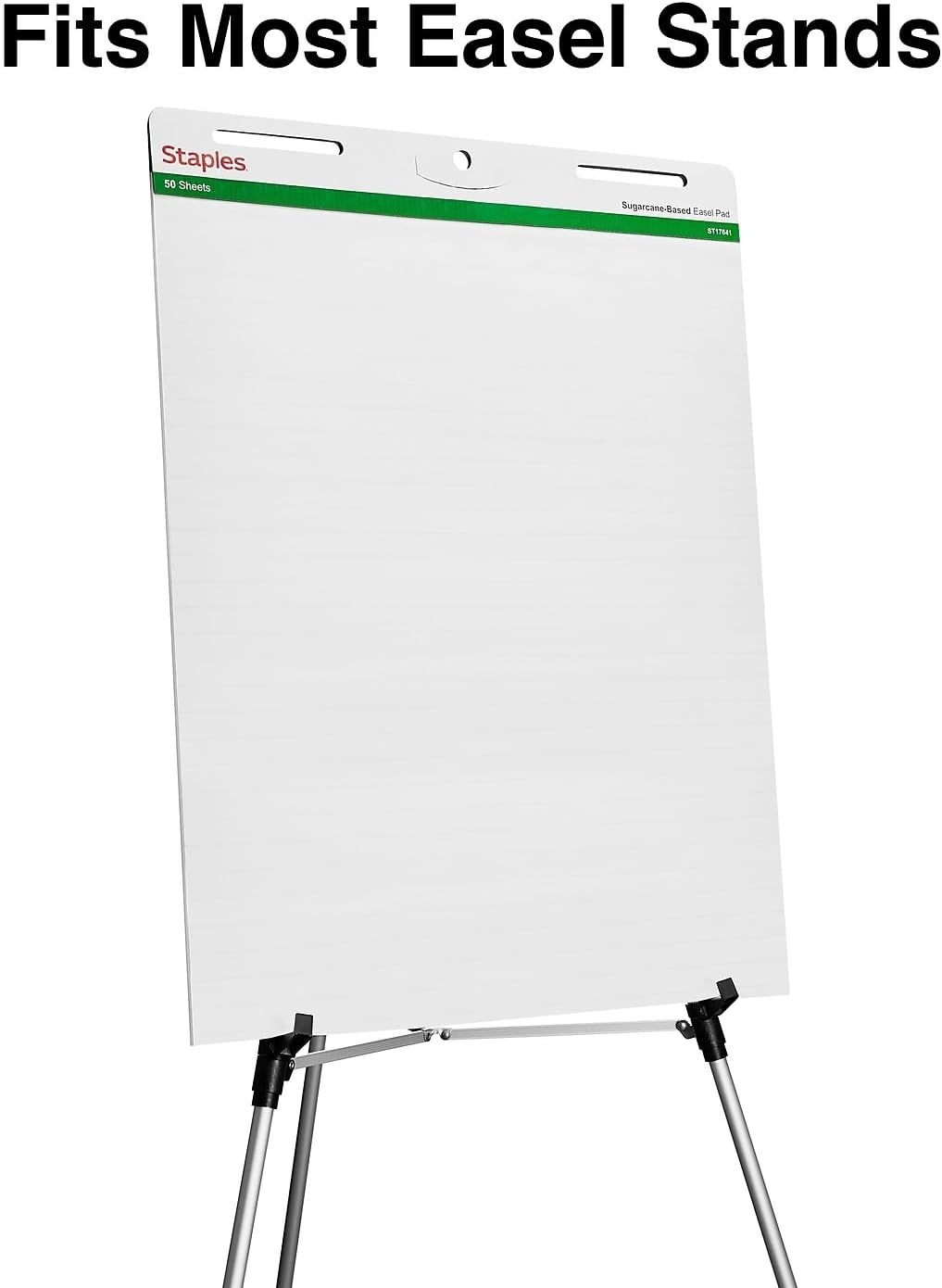 image:imageSTAPLES Stickies Tabletop Easel Pad 20 X 23 White 20 SheetsPad Easel Pad for Meetings amp Classrooms27 x 35 Ruled