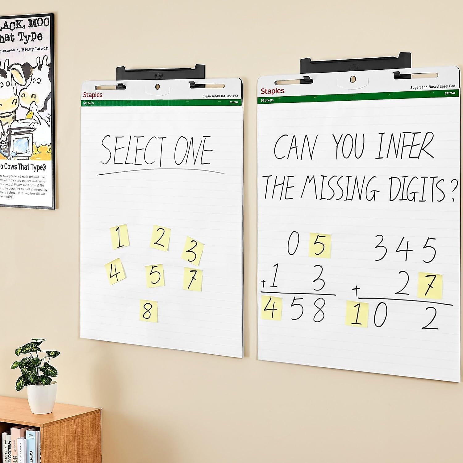 image:imageSTAPLES Stickies Tabletop Easel Pad 20 X 23 White 20 SheetsPad Easel Pad for Meetings amp Classrooms27 x 35 Ruled