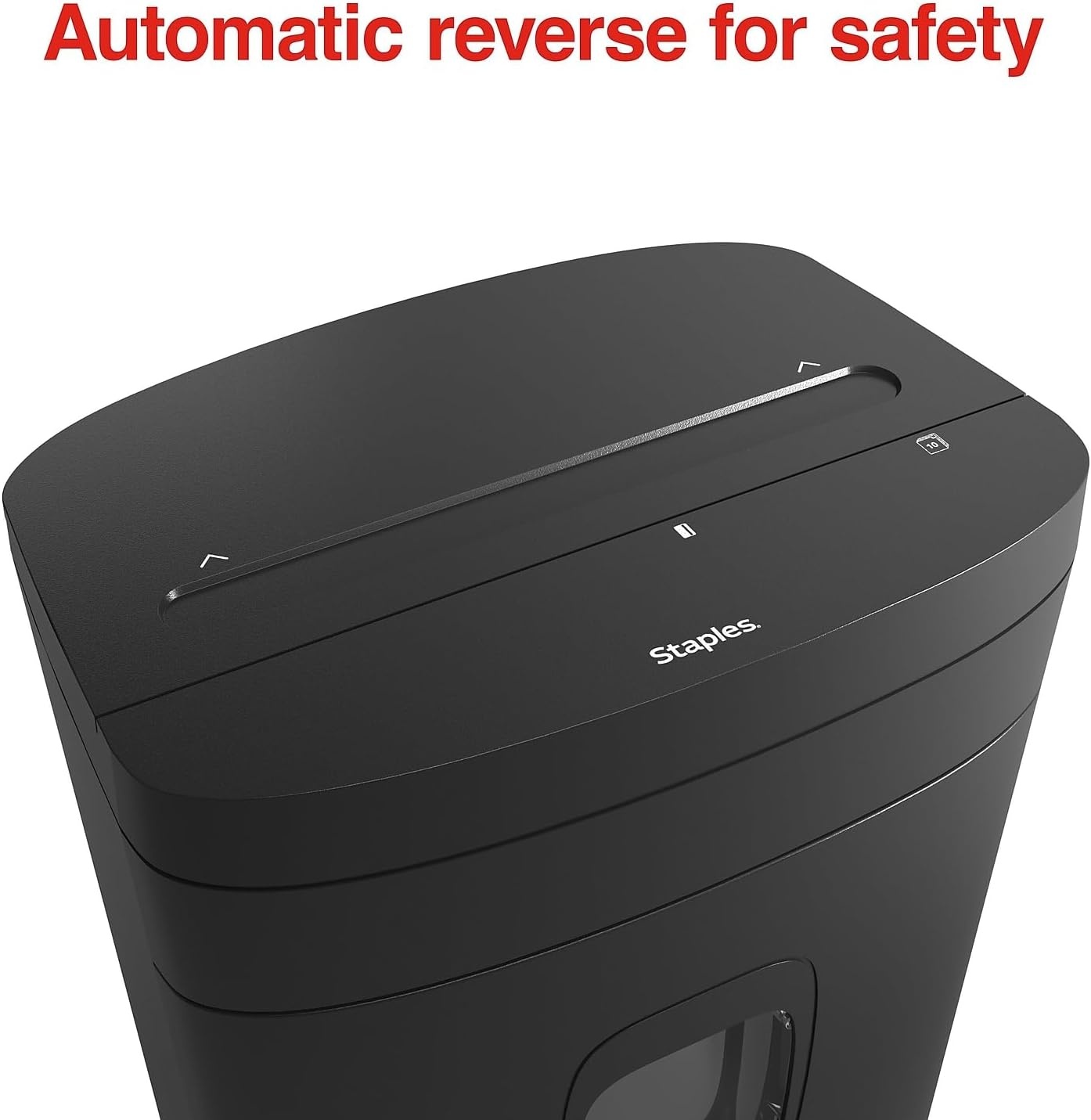 image:imageStaples 12Sheet MicroCut Paper Shredder HighSecurity Shreds Credit Cards for Home amp Office AntiJam Black10 Sheet