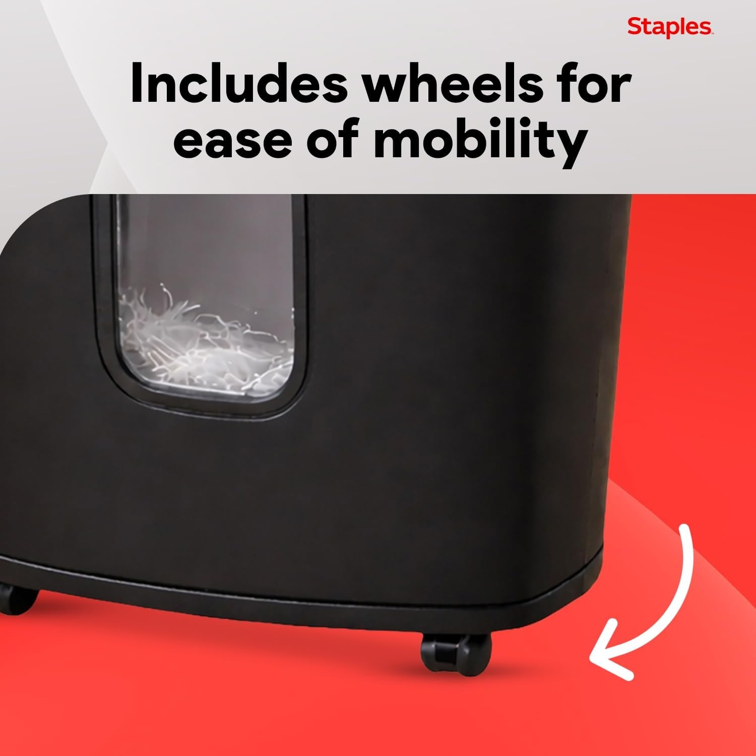 image:imageStaples 12Sheet MicroCut Paper Shredder HighSecurity Shreds Credit Cards for Home amp Office AntiJam Black12 Sheet Tall