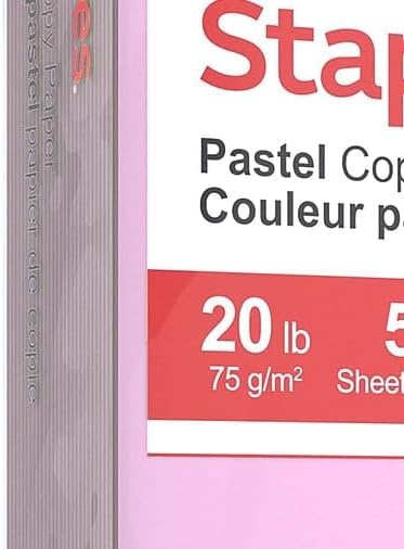 image:imageStaples 30 Recycled 85 x 11 Inch 20 lbs 500Sheets Pack Blue For Office School amp HomeLilac