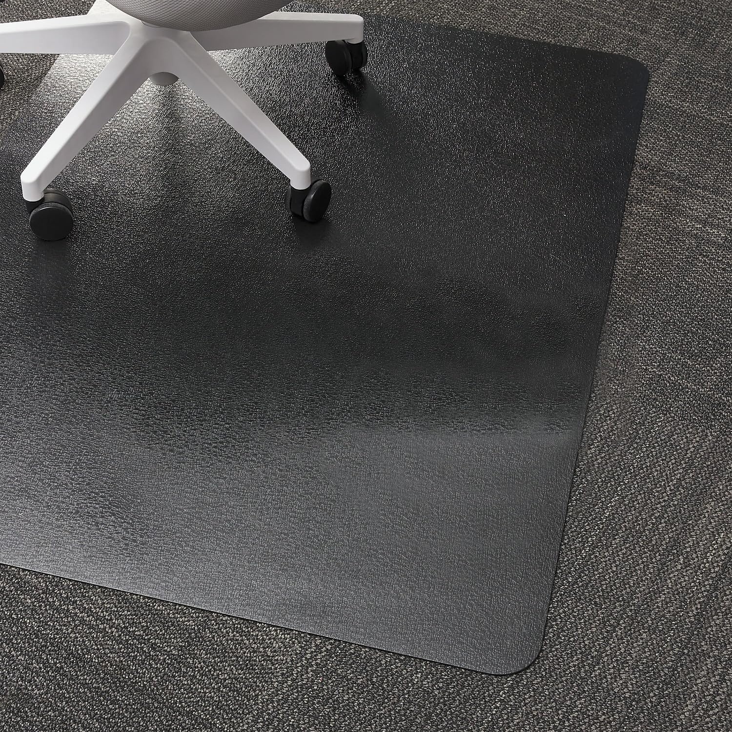 image:imageStaples 36X48 LowPile Chair Mat Black No LipBlack