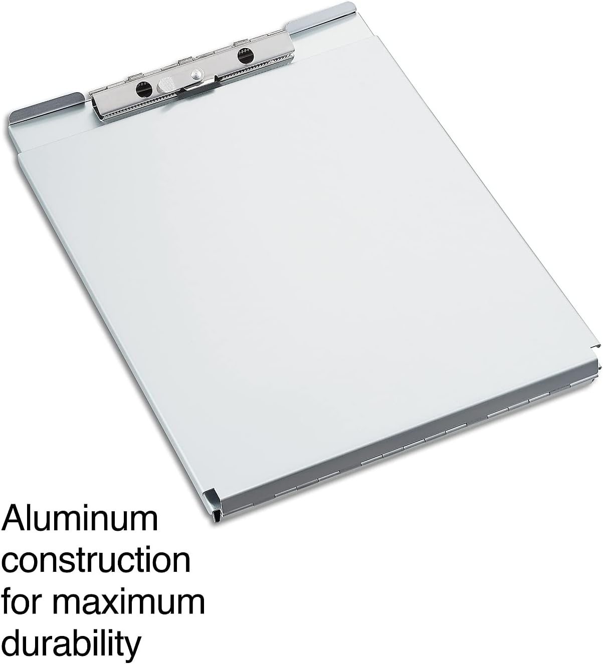 image:imageStaples Aluminum Storage Clipboard Letter Size Silver HeavyDuty Clipboard with Storage