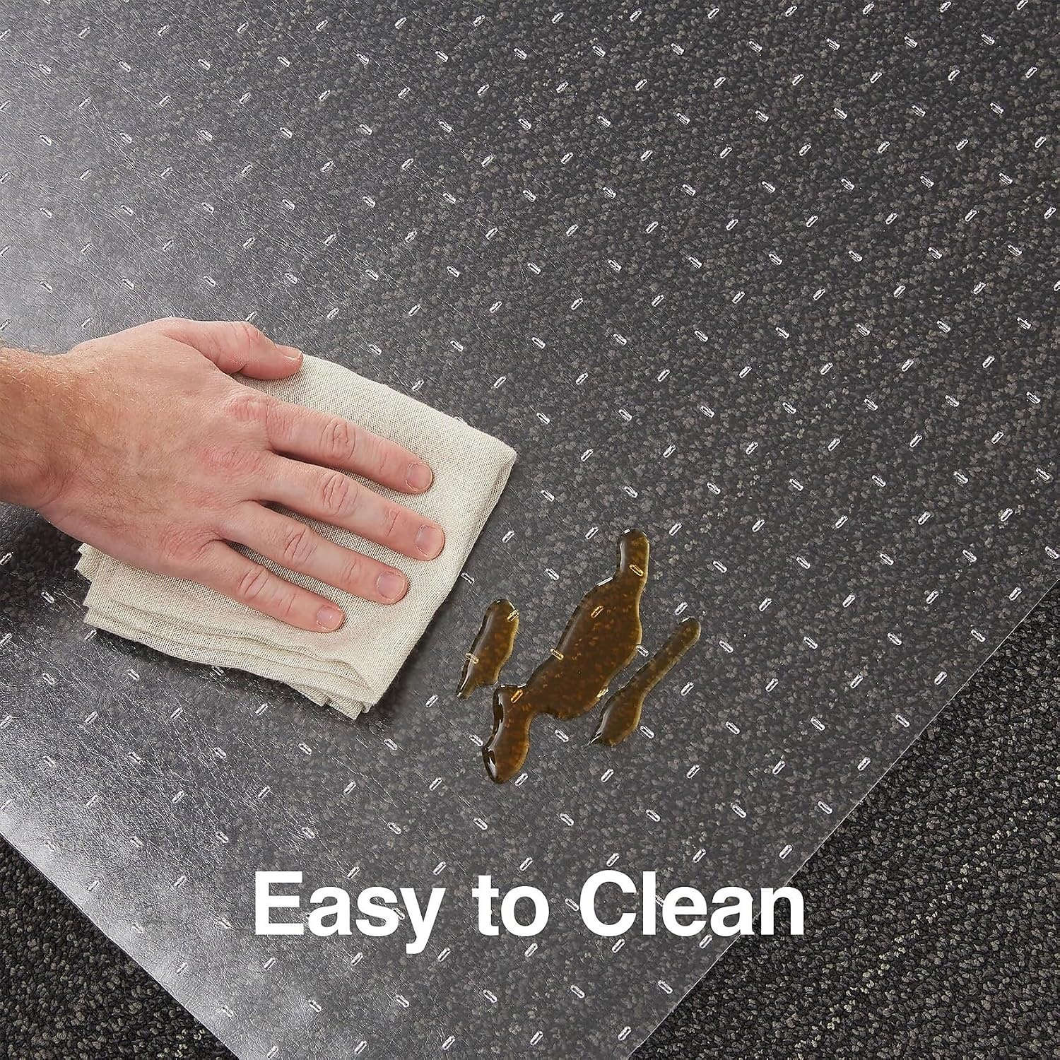 image:imageStaples Carpet Chair Mat 46 x 60 HighPile Clear 20361CC36 x 48