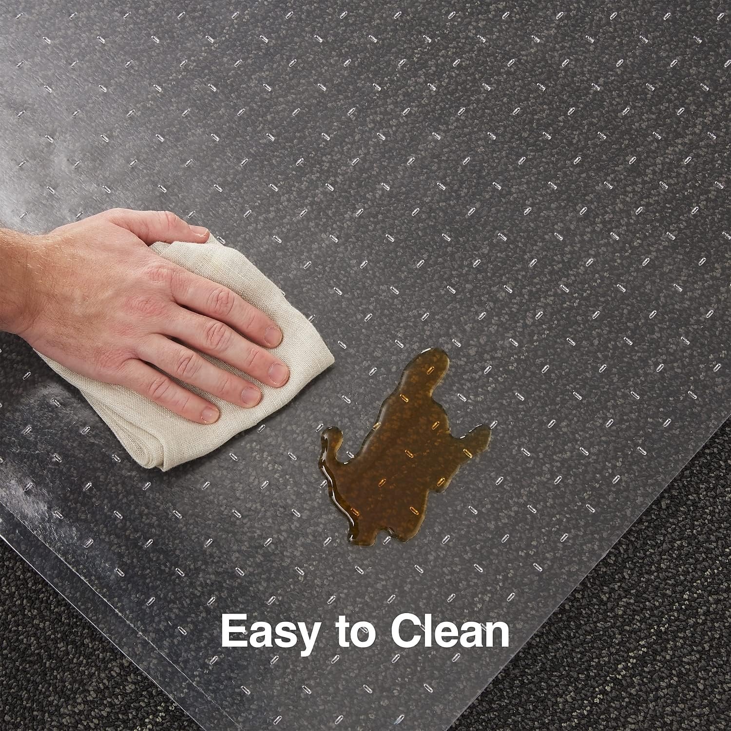 image:imageStaples Carpet Chair Mat 46 x 60 HighPile Clear 20361CC36 x 48