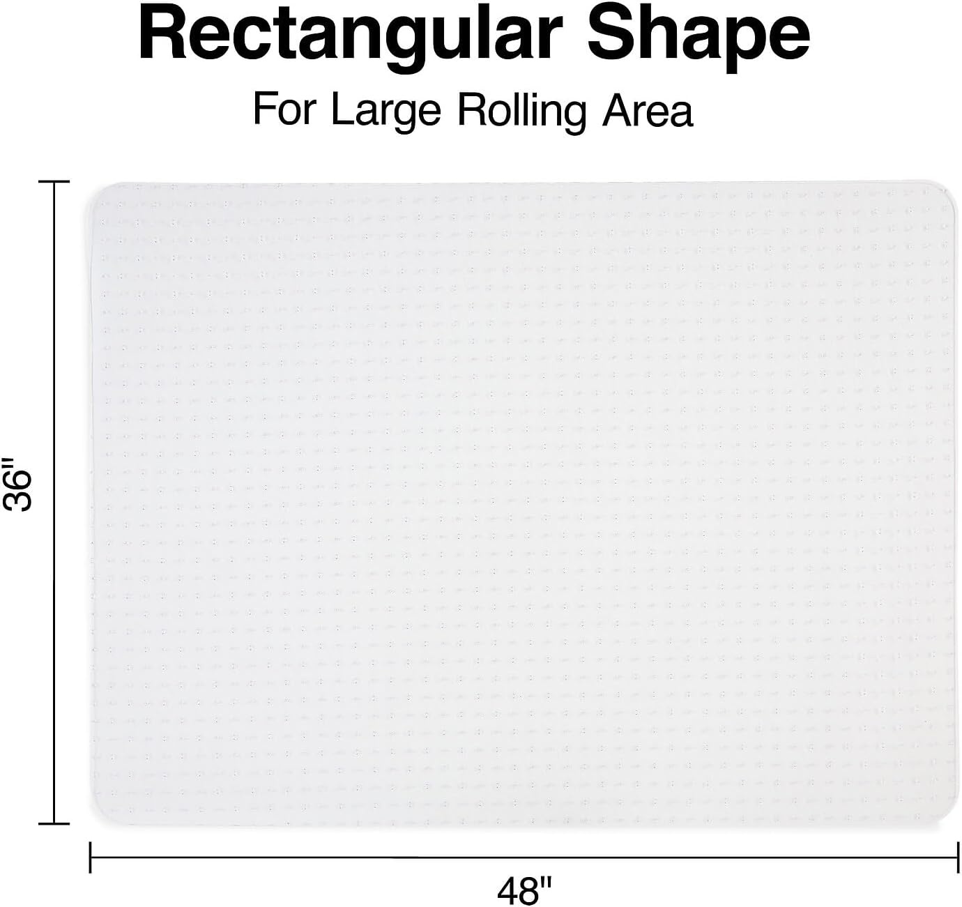 image:imageStaples Carpet Chair Mat 46 x 60 HighPile Clear 20361CC36 x 48