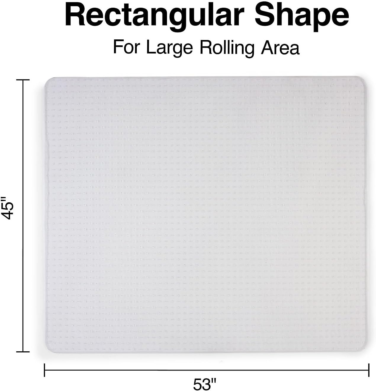 image:imageStaples Carpet Chair Mat 46 x 60 HighPile Clear 20361CC45 x 53