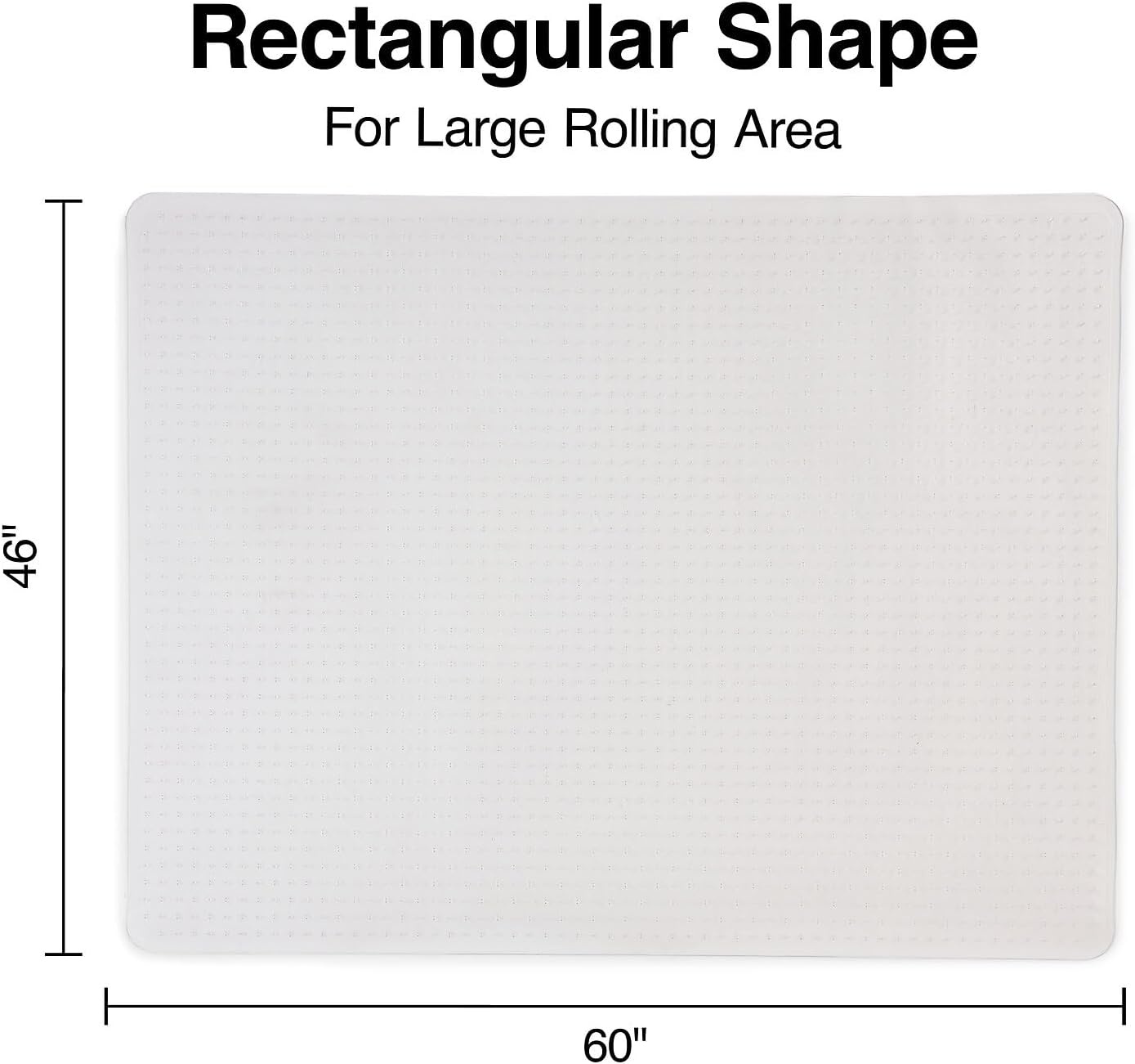 image:imageStaples Carpet Chair Mat 46 x 60 HighPile Clear 20361CC46 x 60