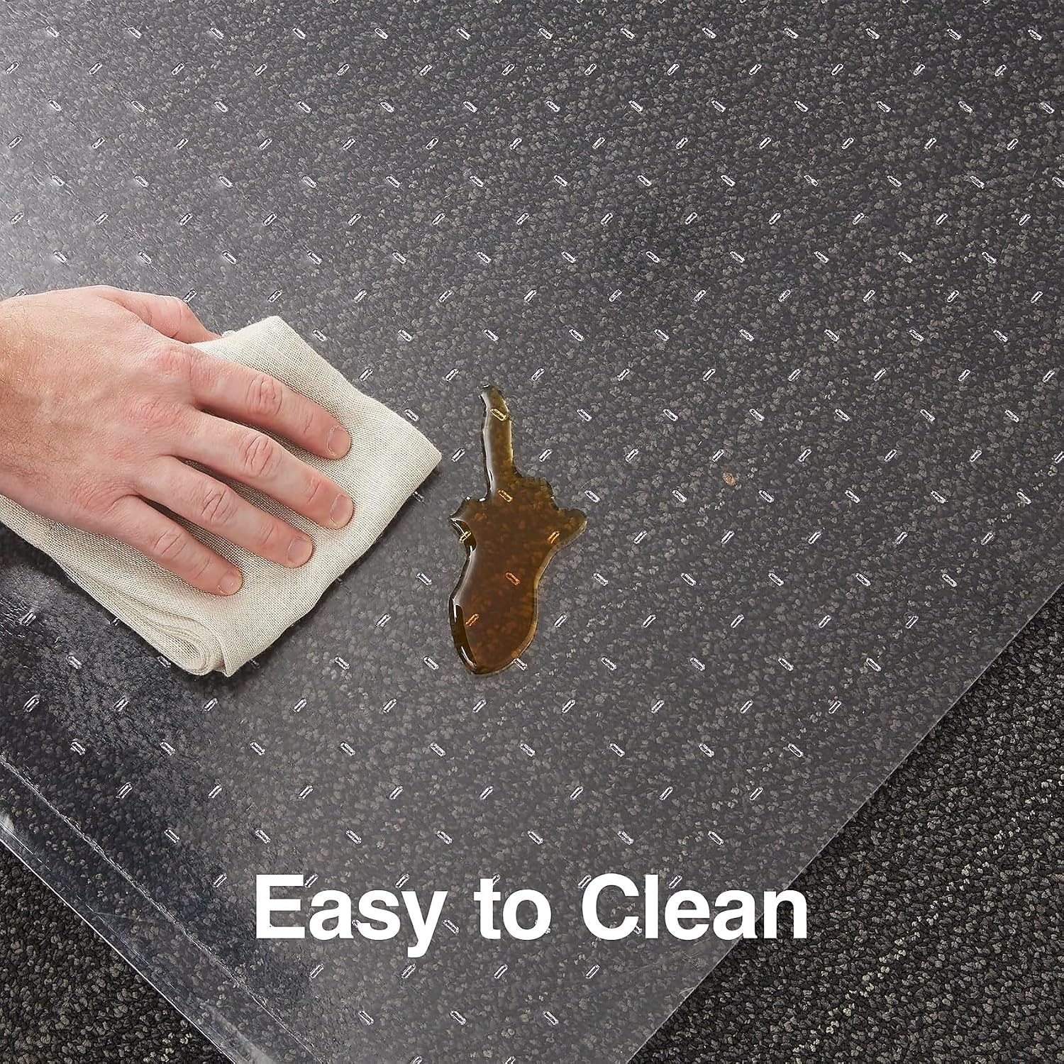 image:imageStaples Carpet Chair Mat 46 x 60 HighPile Clear 20361CC46 x 60