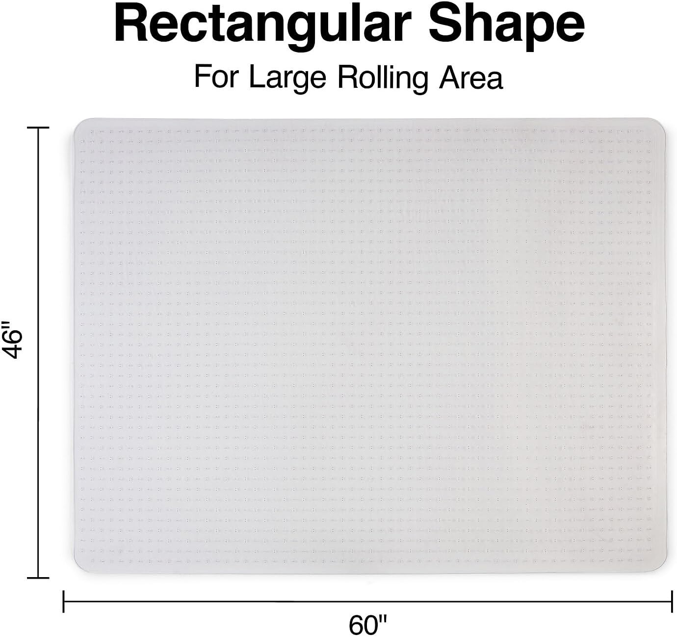 image:imageStaples Carpet Chair Mat 46 x 60 HighPile Clear 20361CC46 x 60