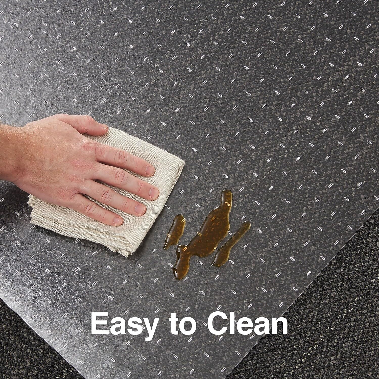 image:imageStaples Carpet Chair Mat 46 x 60 HighPile Clear 20361CC46 x 60