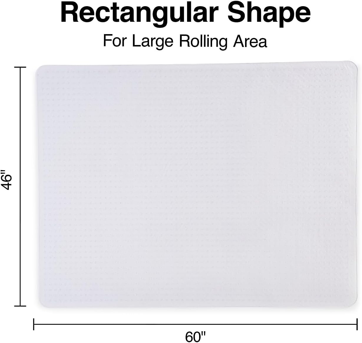 image:imageStaples Carpet Chair Mat 46 x 60 HighPile Clear 20361CC46 x 60
