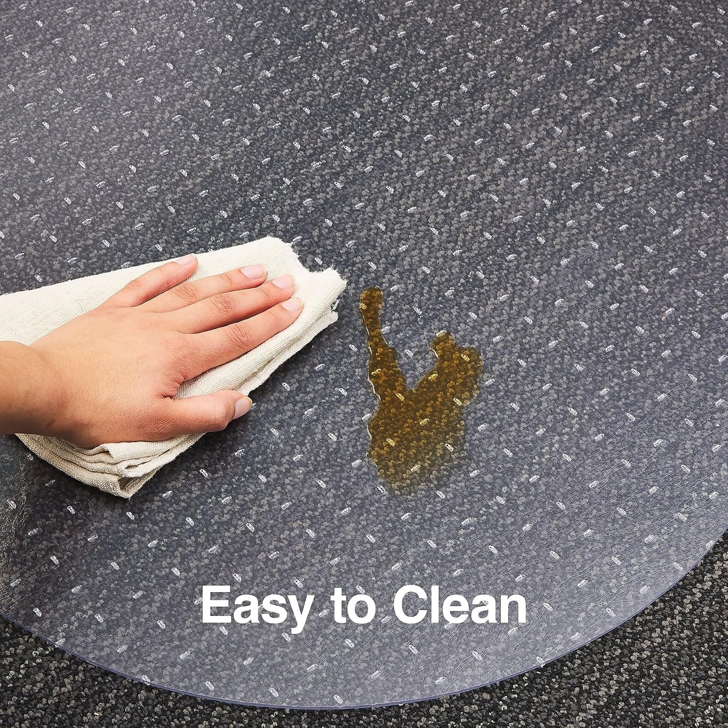 image:imageStaples Carpet Chair Mat MediumPile Clear 20237CC66 x 60